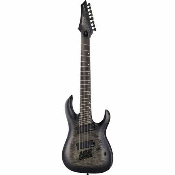 Gitara elektryczna 8 strunowa Harley Benton MultiScale-8 QBB