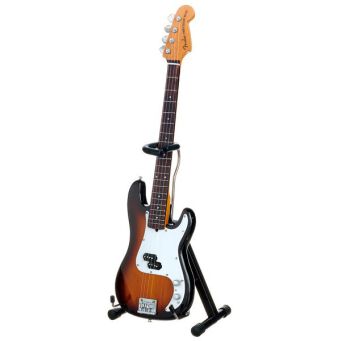 Miniatura gitary Miniaturowa replika basu Axe Heaven Fender Precision Bass Sunburst