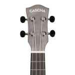 Ukulele koncertowe Cascha Linden Black z pokrowcem - 6