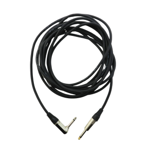 Kabel H.W. Jack - Jack kątowy 6,3mm Mono 6m czarny