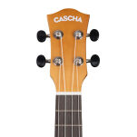 Ukulele koncertowe Cascha Linden Brown z pokrowcem - 6