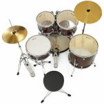 Perkusja Millenium Focus 20 Drum Set Red - 21