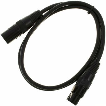 Kabel pro snake DMX  XLR M- XLR F 1m
