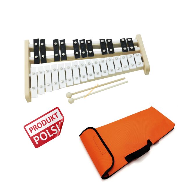 Dzwonki chromatyczne 27-tonowe AKORD + pok pomarańczowy PRODUKT POLSKI