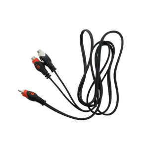 Kabel 1RCA wt.-2RCA gn. 1.8m łezka