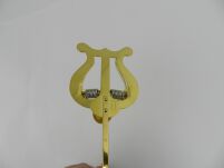 Lirka Saksofon RMB mała 1 docisk mosiądz  - 7