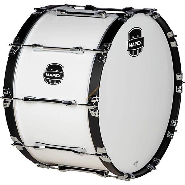 Bęben marszowy MAPEX 20''x14'' MCQLB2014-SW Gloss White basowy chrom