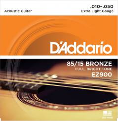 Struny do gitary akustycznej D'Addario 10-50 GTR 85/15 EZ900
