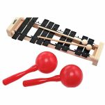 Zestaw instrumentów perkusyjnych wózek muzyczny Goldon MusicTrolley Bongo Model 30512 - 14