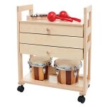Zestaw instrumentów perkusyjnych wózek muzyczny Goldon MusicTrolley Bongo Model 30512 - 19