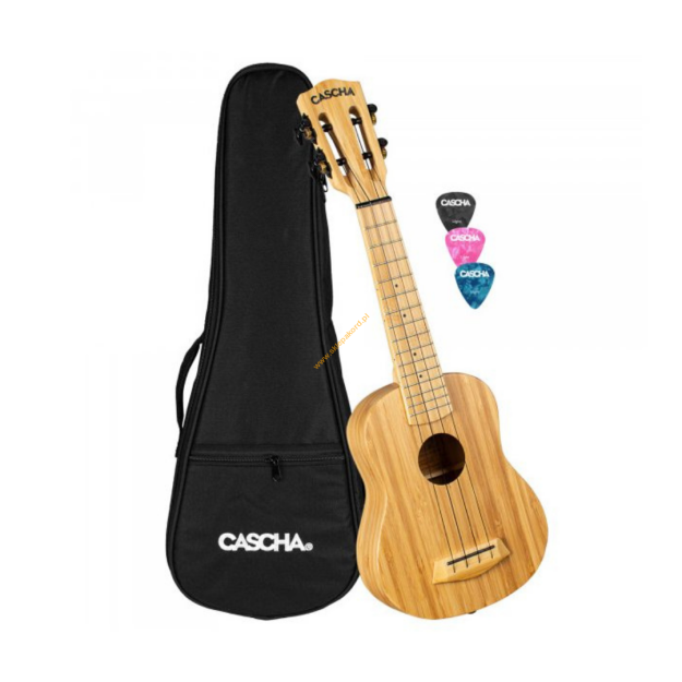 Ukulele sopranowe Bamboo Natur Cascha