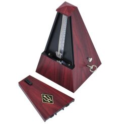 Metronom PIRAMIDA z dzwonkiem mahoniowy 855111