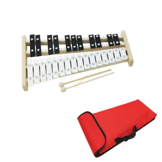 Dzwonki chromatyczne 27-tonowe AKORD + pok czerwony