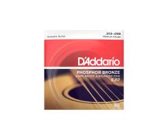 Struny do gitary akustycznej D'Addario EJ17 13-56 Phosphor bronze