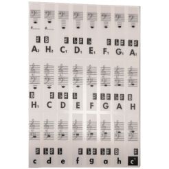 Naklejki na keyboard na klawisze MUZO NK4M czarne H