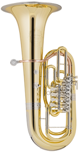 Tuba F Harmonia 3 mosiądz lakier 4 wentyle CFB 651-5GR Cerveny