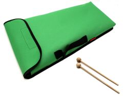 POKROWIEC NA DZWONKI CHROMATYCZNE CYMBAŁKI PD46 + 2 pałeczki drewniane BELTI zielony