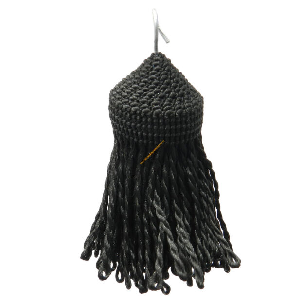 Chwosty pompony ręcznie robione P7 czarny
