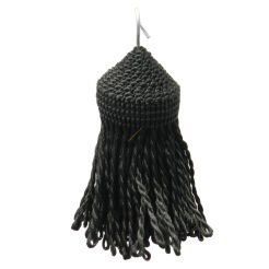 Chwosty pompony ręcznie robione P7 czarny