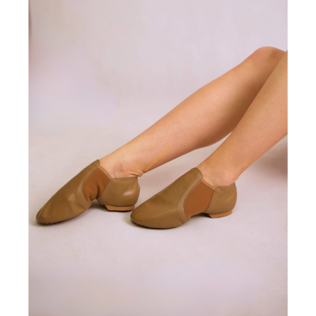 Jazzówki buty skórzane do tańca cieliste rozm 36,5