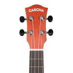 Ukulele koncertowe Cascha Linden Red z pokrowcem - 5