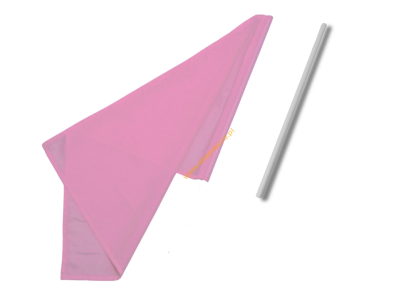 Materiał do flagi 51x71 cukierkowy róż kpl