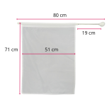 Flaga mażoretkowa BELTI FMT3 Z2 cukierkowy róż dł. 80 cm (51 x 71) - 5