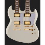 Gitara elektryczna Harley Benton DC-Custom II 612 White - 9