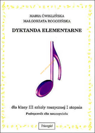 Książka Dyktanda elementarne III, podręcznik nauczyciela