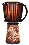 Djembe Terre Carved Dragon 40cm 8