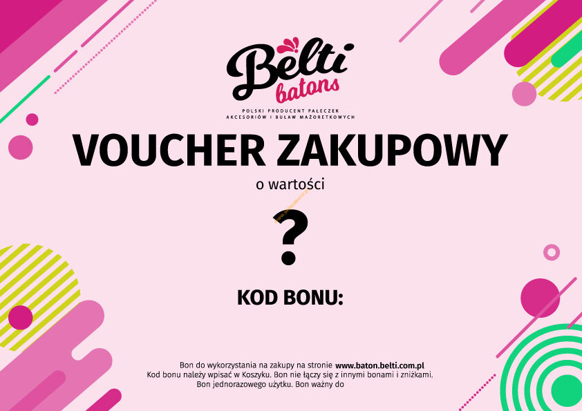Bon podarunkowy voucher 1 szt = 1 zł WERSJA CYFROWA PDF