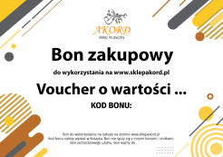 Bon podarunkowy voucher 1 szt = 1 zł WERSJA CYFROWA PDF