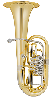 Sakshorn barytonowy Bb mosiądz lakier 4 wentyle CEP 533-4  Cerveny