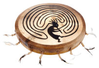 Bęben szamański Terre Shaman Drum 40cm Kokopelli - 7