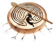 Bęben szamański Terre Shaman Drum 40cm Kokopelli - 2