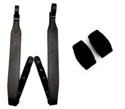 Paski do akordeonu BELTI ASC20 Z1 skóra z filcem + ochraniacze ASO1