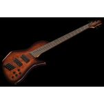 Gitara basowa 5 strunowa Harley Benton MSB-5 Black Flame Burl - 8