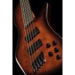 Gitara basowa 5 strunowa Harley Benton MSB-5 Black Flame Burl - 11