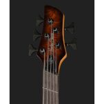Gitara basowa 5 strunowa Harley Benton MSB-5 Black Flame Burl - 6