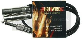 KABEL Hot Wire Jack 6,3mm mono - 2 x Gniazdo Jack 6,3mm dwużyłowy 0,5m