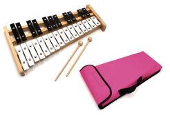 Dzwonki Chromatyczne 27-tonowe cymbałki + POKROWIEC RÓŻOWY