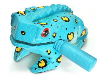 Guiro żabka AFROTON AFR733B 5cm j.niebieski