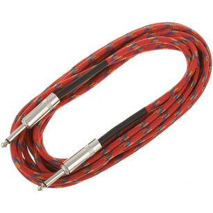 Kabel 1 x Jack 6.3mm mono - 1 x Jack 6.3mm mono 6m TMI 6 PP Vintage Red