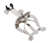 Lirka Trąbka RMB duża 2 dociski, nikiel, na rurkę - 5