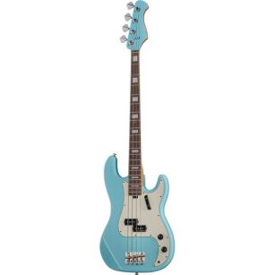 Gitara basowa Harley Benton MV-4P Daphne Blue