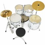 Perkusja Millenium Focus 18 Drum Set White - 21