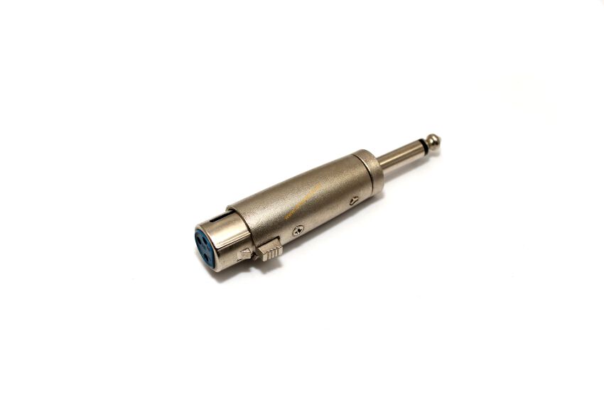 Złącze Jack wtyk 6.3 mm / wtyk mikrofonowy żeński canon