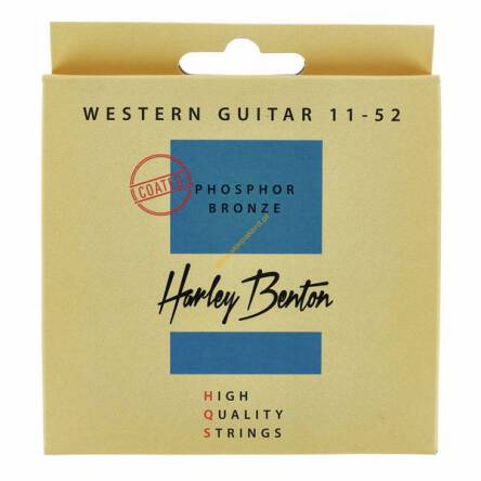 Struny do gitary akustycznej Harley Benton HQS WE 11-52 PB Coated
