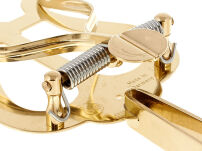 Lirka Trąbka RMB średnia 2 dociski, mosiądz, na rurkę - 4