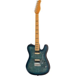 Gitara elektryczna Larry Carlton Sire T7 FM Transparent Blue New Gen